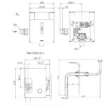Van xả bồn tiểu nam cảm ứng điện TOTO DUE126UEA
