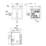 Van xả bồn tiểu nam cảm ứng âm tường TOTO DUE126UPEA