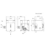 Van xả tiểu nam âm tường cảm ứng pin TOTO DUE126UKA