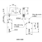 Vòi chậu cảm ứng nước lạnh Inax AMV-50B