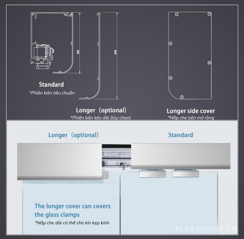 Bộ phụ kiện cửa tự động ghi nhớ thông minh HH115