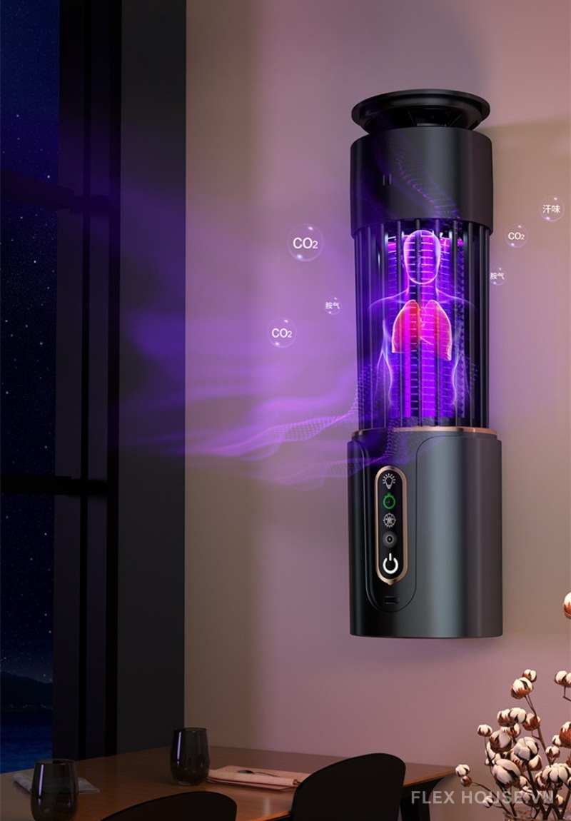 Đèn bắt muỗi có hại cho trẻ sơ sinh không? 6 lưu ý an toàn 3 Đèn bắt muỗi dạng treo tường
