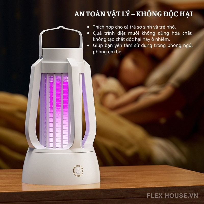 Đèn diệt muỗi 390nm kiêm đèn cắm trại đèn ngủ JY2306 5 Đèn diệt muỗi 390nm kiêm đèn cắm trại đèn ngủ JY2306