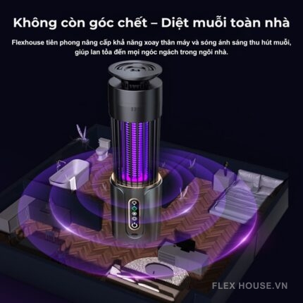 Đèn diệt muỗi bẫy quang điện 2 chiều kiêm đèn ngủ JY1388