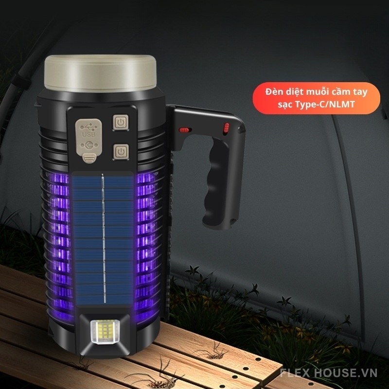 Đèn pin chống muỗi xách tay chiếu xa siêu sáng H6702