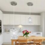 Đèn thả trần phòng bếp pha lê khung sắt cao cấp DY3837