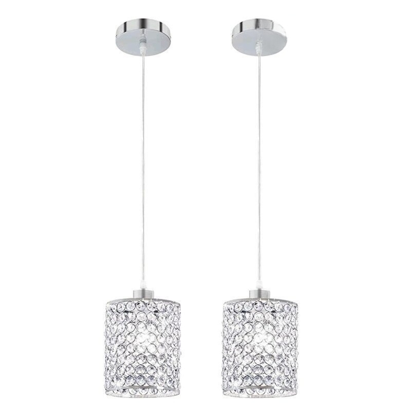 Đèn thả trần phòng bếp pha lê khung sắt cao cấp DY3837