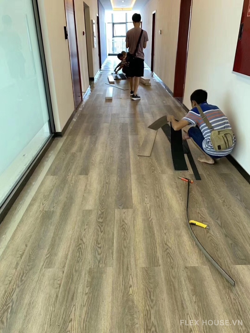 Thi công Thảm cao su SBR lót sàn gỗ cách âm chống rung BB-12