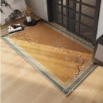 Thảm chùi chân cao cấp họa tiết hoa mai Đôn Hoàng XF5637.02