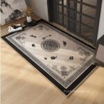 Thảm chùi chân hoa văn Á Đông cổ điển sang trọng XF5640.03