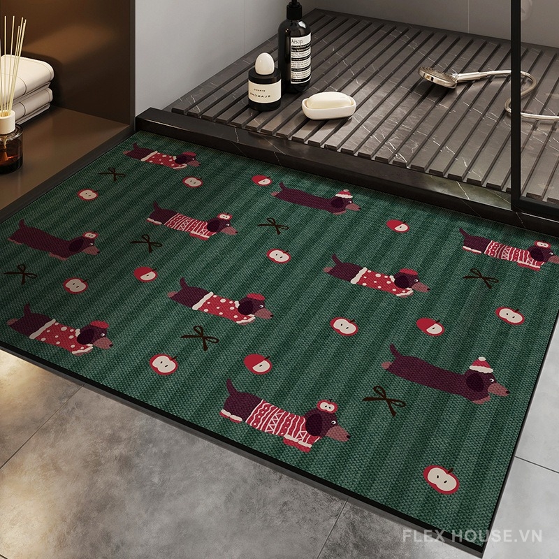 tham-chui-chan-nha-tam-hoa-tiet-cho-dachshund-xf3031-06 Thảm chùi chân nhà tắm họa tiết chó Dachshund XF3031