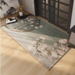Thảm cửa chính hình hoa mộc lan XF5635