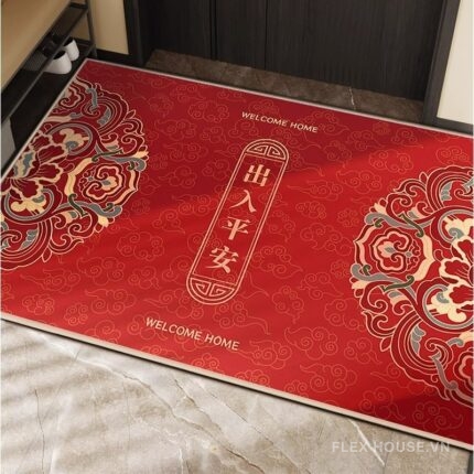 Thảm cửa ra vào nghệ thuật trang trí cung đình Trung Hoa XF1094-02