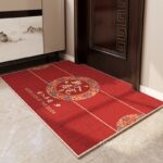 Thảm cửa ra vào phong cách Trung Hoa sắc đỏ may mắn XF1093-02