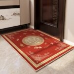 Thảm cửa ra vào phong cách Trung Hoa sắc đỏ may mắn XF1093-05