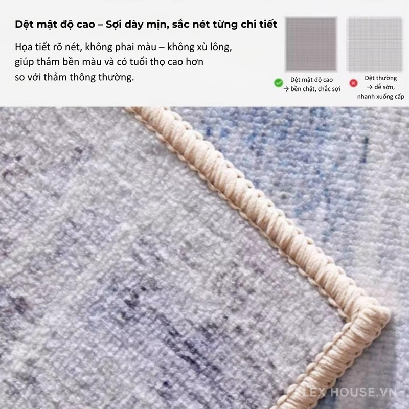Thảm cửa ra vào phong cách Trung Hoa sắc đỏ may mắn XF1093