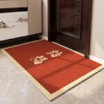 Thảm cửa ra vào phong thủy sắc đỏ chiêu tài lộc XF1095.01