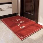 Thảm cửa ra vào phong thủy sắc đỏ chiêu tài lộc XF1095.03