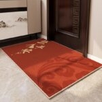 Thảm cửa ra vào phong thủy sắc đỏ chiêu tài lộc XF1095.04