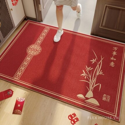 Thảm cửa ra vào Vạn Sự Như Ý kiểu Tân Trung Hoa XF1096.01