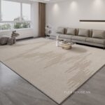 Thảm dệt sợi vòng họa tiết đường sóng Minimal XF6962