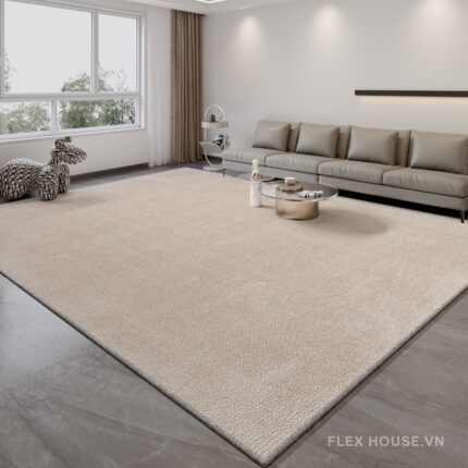 Thảm dệt sợi vòng trơn hiện đại cao cấp XF6961.01