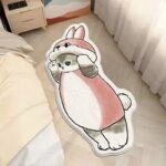 Thảm lông trải sàn polyester hình mèo cosplay XF2499.04