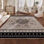 Thảm lông ngắn trải phòng ngủ phòng khách Modern Persian XF8253