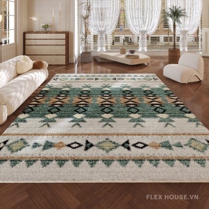Thảm Ma rốc hiện đại trải sàn phòng khách phòng ngủ XF8256