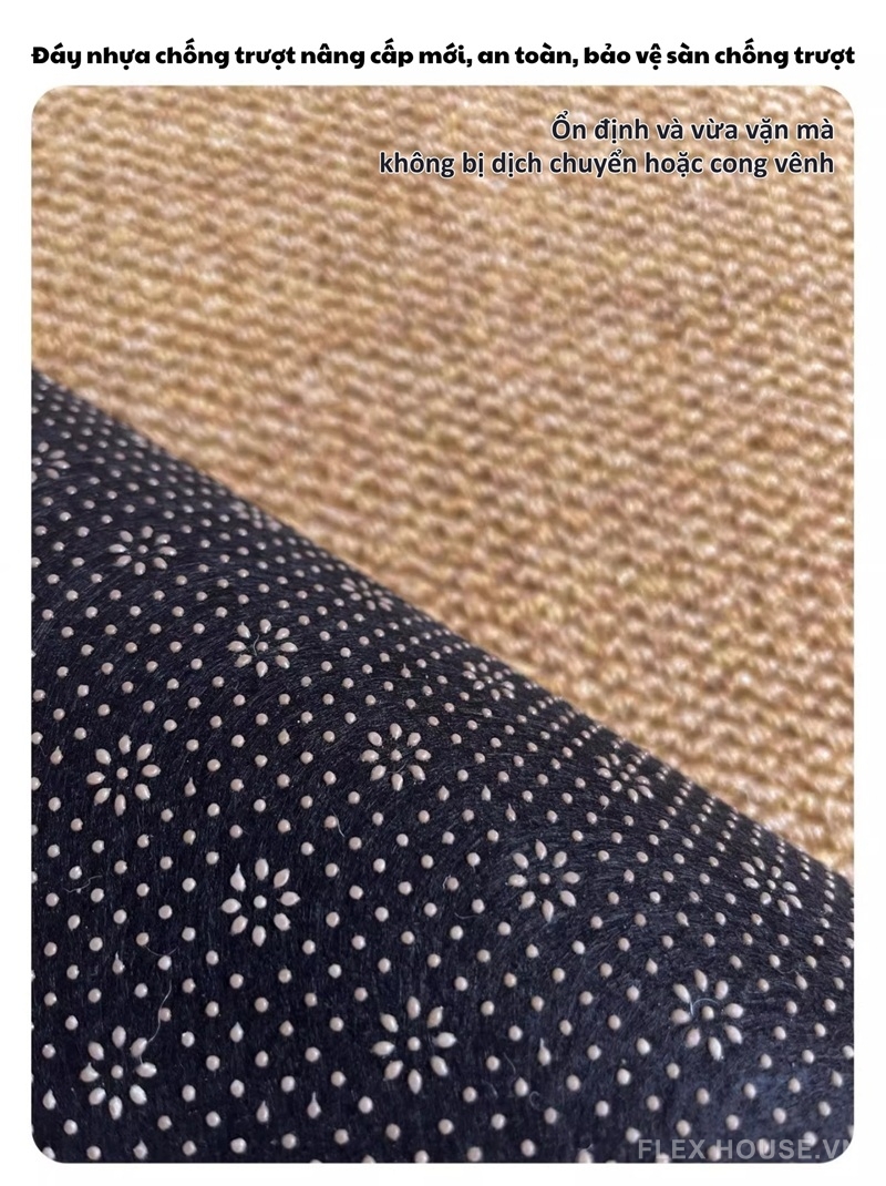 Thảm nhà bếp giả sisal chống trượt siêu thấm hút XF1472