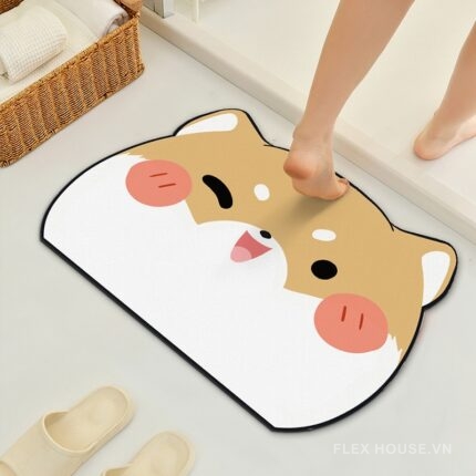 Thảm nhà tắm chống trượt siêu bám siêu thấm hình thú XF0614.01