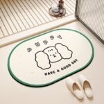 Thảm nhà tắm siêu thấm Diatomite hình chó tuyết PUPPY XF6859.01