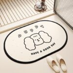 Thảm nhà tắm siêu thấm Diatomite hình chó tuyết PUPPY XF6859.02