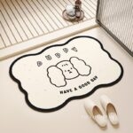 Thảm nhà tắm siêu thấm Diatomite hình chó tuyết PUPPY XF6859.03