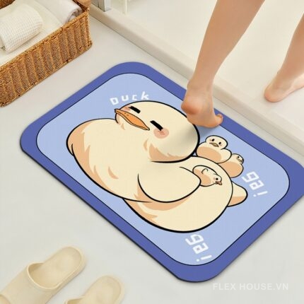 Thảm nhà tắm siêu thấm hình chữ nhật bo góc animals XF0615.02
