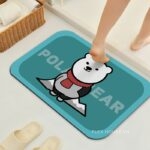 Thảm nhà tắm siêu thấm hình chữ nhật bo góc animals XF0615.05
