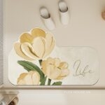 Thảm nhà tắm siêu thấm nước hình hoa tulip XF5847.01