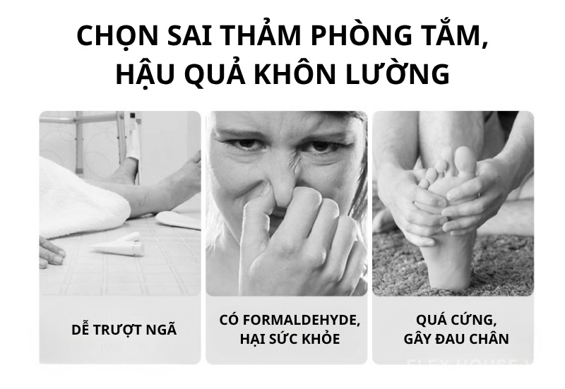 Thảm nhà tắm siêu thấm nước hình hoa tulip XF5847 2 Thảm nhà tắm siêu thấm nước hình hoa tulip XF5847