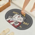 Thảm nhà tắm tảo cát dáng oval hình thú ngộ nghĩnh XF0617.04