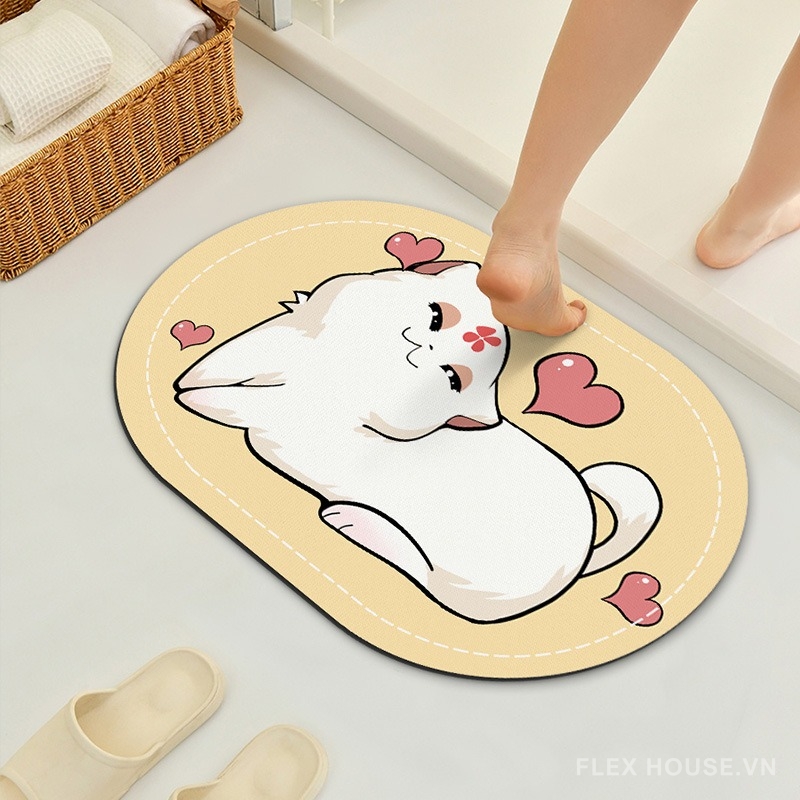 Thảm nhà tắm tảo cát dáng oval hình thú ngộ nghĩnh XF0617 15 Thảm nhà tắm tảo cát dáng oval hình thú ngộ nghĩnh XF0617.07