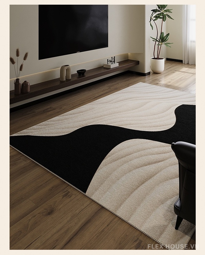 Thảm phòng khách vân sóng nghệ thuật XF6954 10 Thảm phòng khách vân sóng nghệ thuật American Minimal XF6954