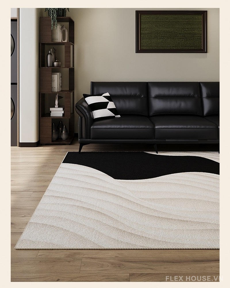 Thảm phòng khách vân sóng nghệ thuật XF6954 11 Thảm phòng khách vân sóng nghệ thuật American Minimal XF6954
