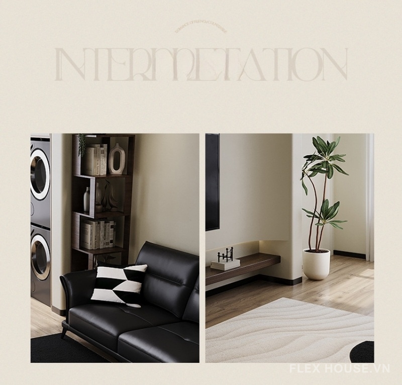 Thảm phòng khách vân sóng nghệ thuật XF6954 3 Thảm phòng khách vân sóng nghệ thuật American Minimal XF6954