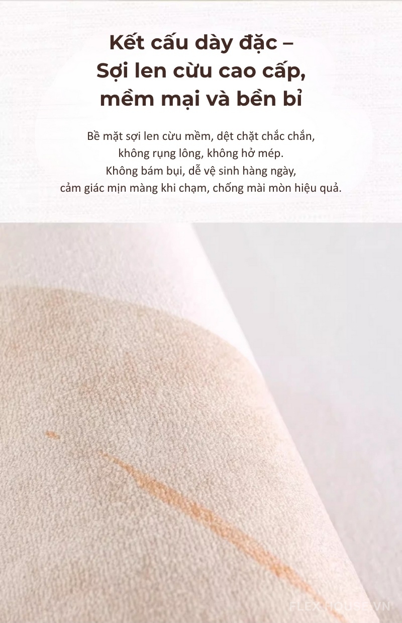 Thảm polyester mô phỏng len cừu decor phòng khách XF5125 3 Thảm polyester mô phỏng len cừu decor phòng khách XF5125