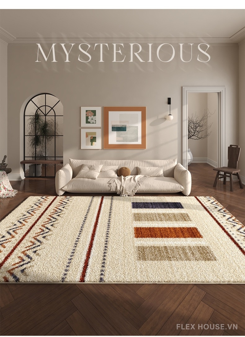 Thảm polyester mô phỏng lông Cashmere Persian Gulf XF8257