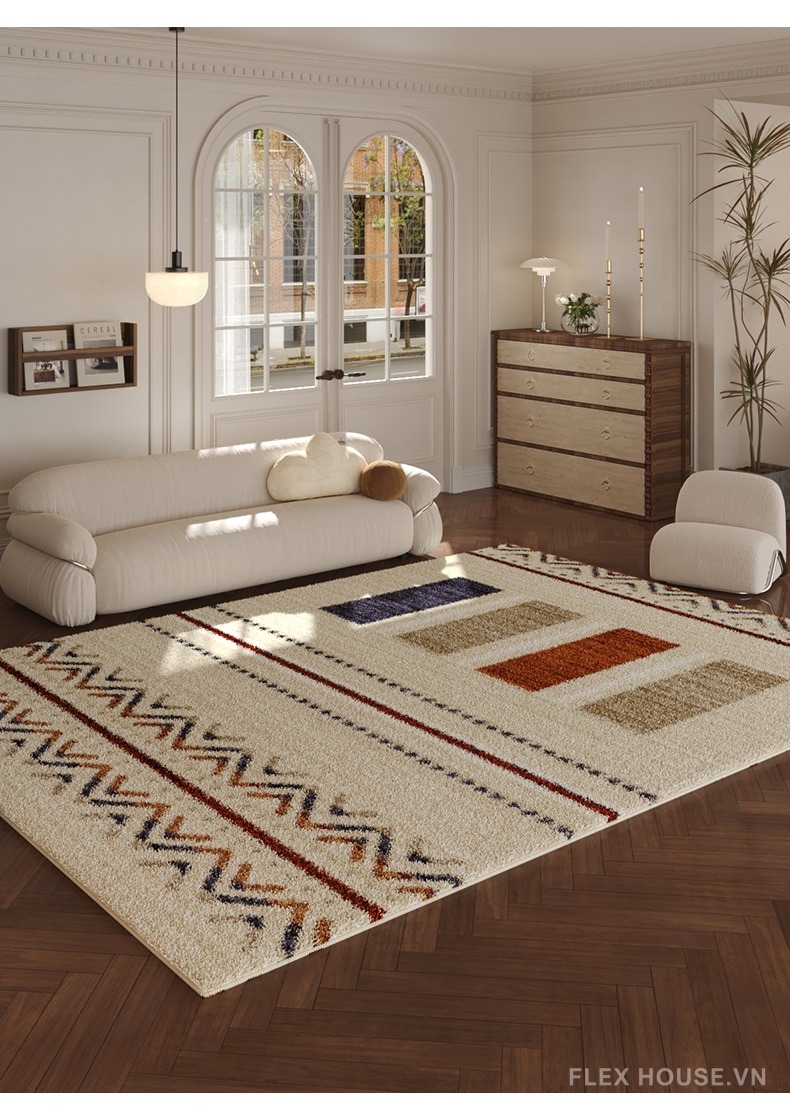 Thảm polyester mô phỏng lông Cashmere Persian Gulf XF8257