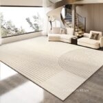 Thảm sofa phòng khách họa tiết vân tròn Bắc Âu XF0044.03