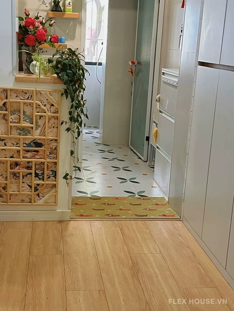 Thảm tảo cát những chú chó Dachshund Đức nhỏ XF3032 8 Ảnh thực tế thảm XF3032