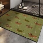 Thảm tảo cát những chú chó Dachshund Đức nhỏ XF3032.01