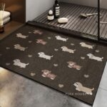 Thảm tảo cát những chú chó Dachshund Đức nhỏ XF3032.02